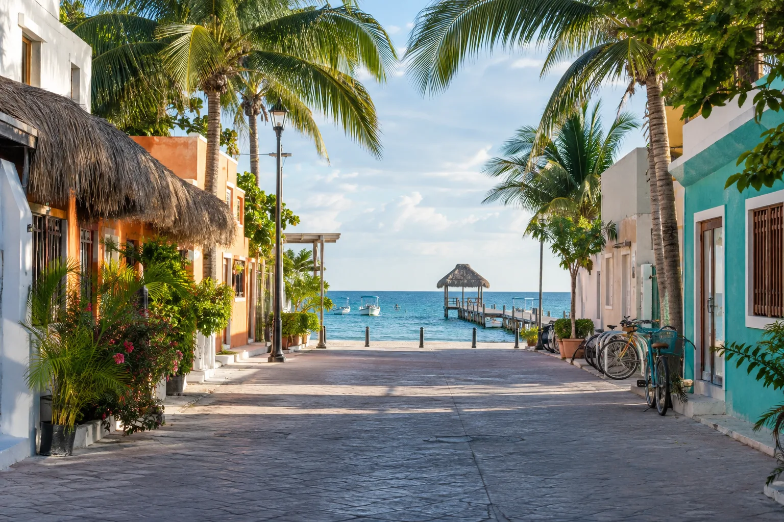 Ruta de traslado a Puerto Morelos